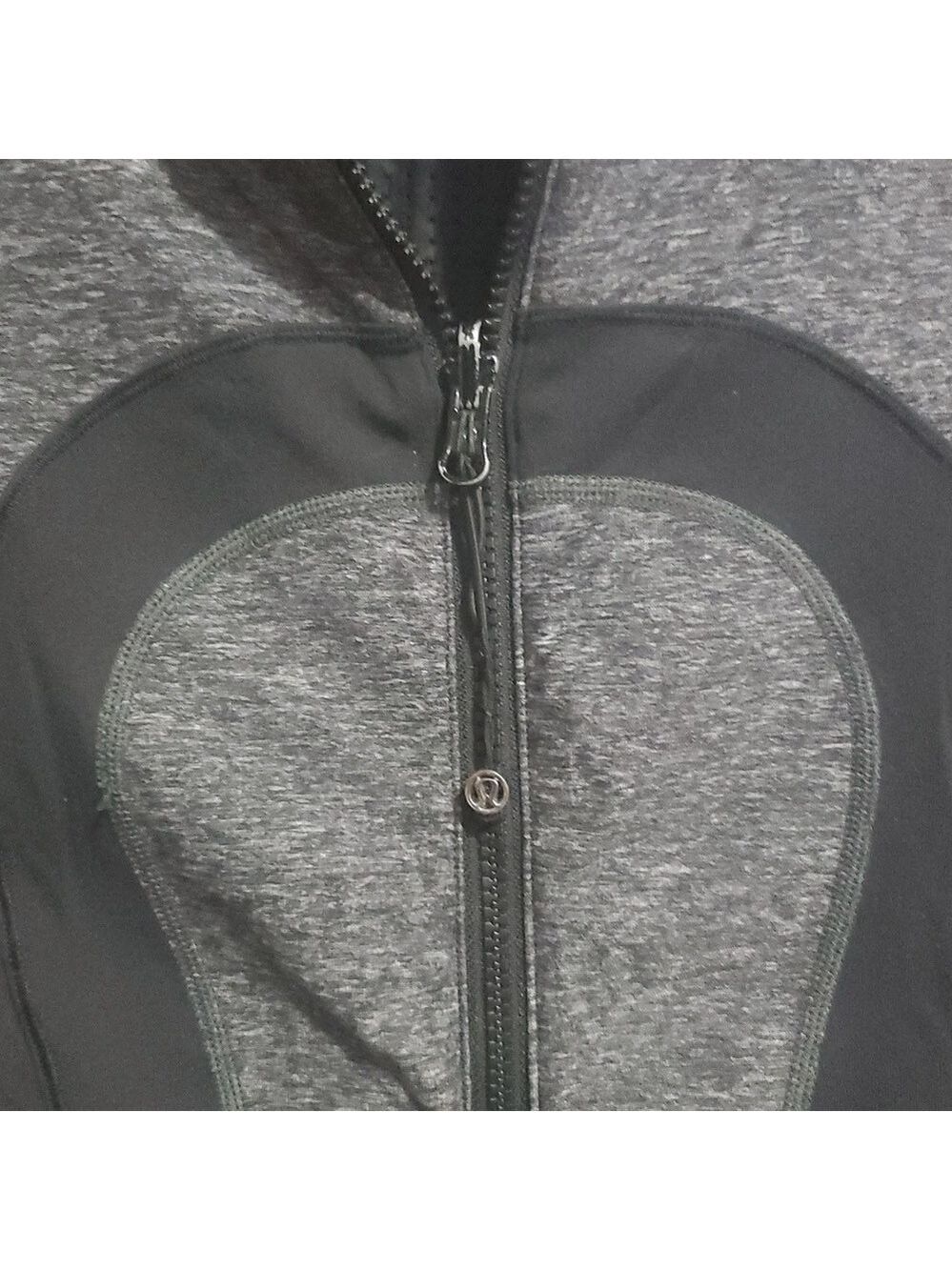Lululemon Gray and Black Zip-Up Lined Jacket Size 4 - Picture 2 of 7
